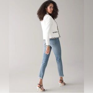 White House Black Market Nautical Fitted Tweed Jacket Size 6, 8, 10 NEW